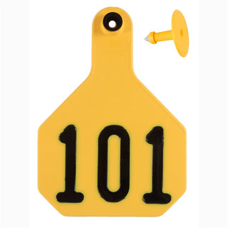 Y-Tex Yellow All American 4 Star Tags Large Numbered 101-125: Pack of 25