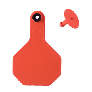 Y-Tex All American 3 Star Tags Medium Blank: Pack of 25 Orange