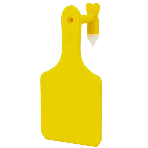 Y-Tex Yellow Y-Tag (One Piece) Calf Blank: Pack of 25
