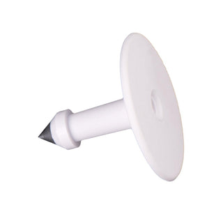 Y-Tex Blank Male Buttons - White