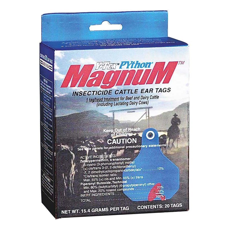 Python Magnum Insecticide Tags : 20ct | Heritage Animal Health
