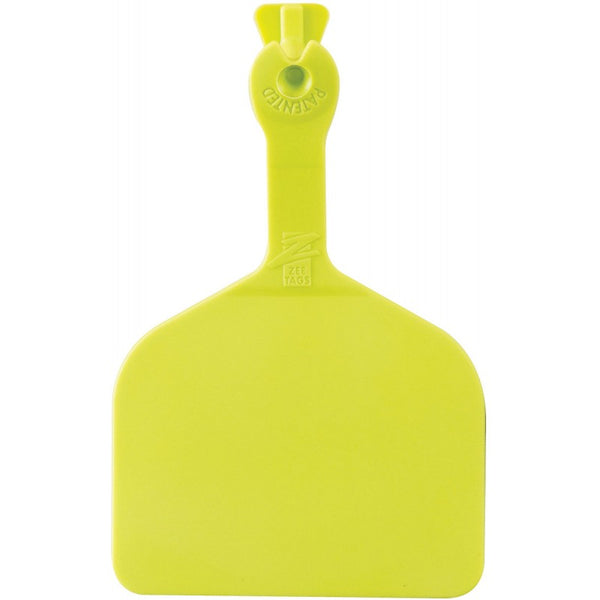 Z Tag Chartreuse Feedlot Blank : Pack of 50