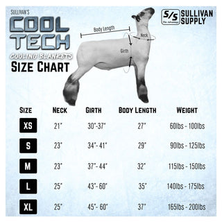 Sullivan Cool Tech Sheep Blanket : Gray Medium (115 to 150lbs)
