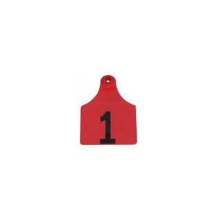 Allflex Red Global Maxi Numbered Tags 1-25 : Pack of 25