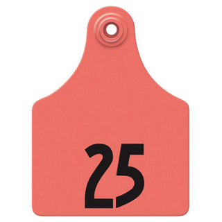 Allflex Red Global Maxi Numbered Tags 51-75 : Pack of 25