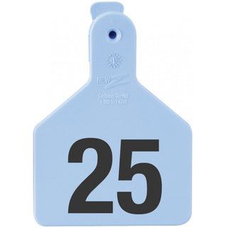 Z Tag Blue No Snag Calf ID Numbered Tags 151 - 175 : Pack of 25