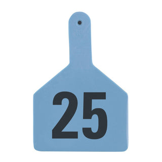 Z Tag Blue No Snag Cow ID Numbered Tags 175 - 200 : Pack of 25
