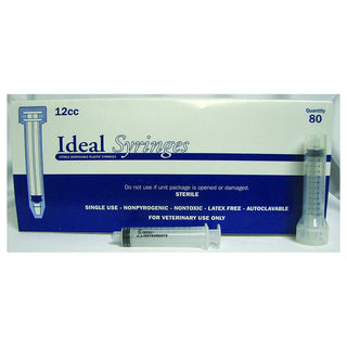 Ideal 12cc Disposable Syringes : 80ct