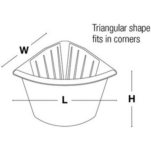 Corner Feeder 4w/Insert Blue : 40