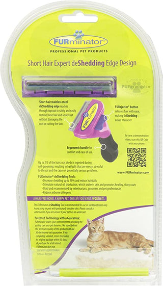 Furminator Deshed Tool For Short Haired Cats : 2.65"