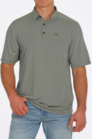 Cinch Arenaflex Men's Polo Shirt Lime : Large