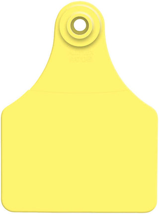 Allflex Global Blank Large Calf ID Ear Tags: Pack of 25 Yellow