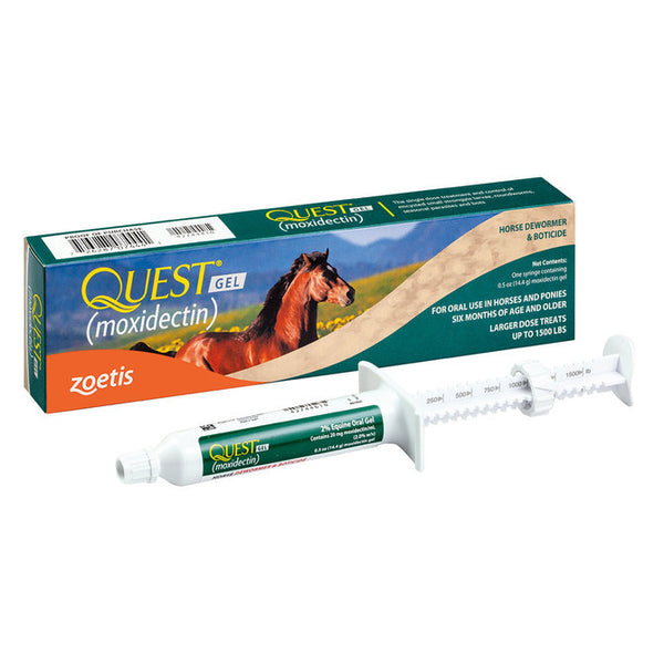 Quest Equine 2% Gel Wormer 11.3gm : 1ds
