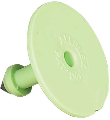 Allflex Global Small Male Blank Buttons Green : 25ct