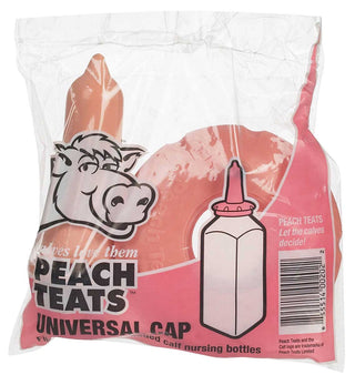 Peach Teat Threaded Nurser Cap & Nipple Complete