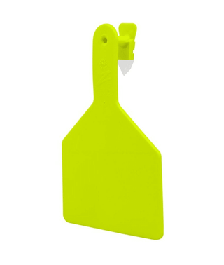 Z Tag No Snag Cow Blank :Tags - Pack of 25 Chartreuse