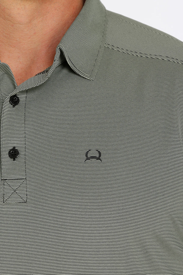 Cinch Arenaflex Men's Polo Shirt Lime : Large
