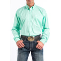 Cinch Men's Classic Fit Long Sleeve Solid Green Shirt : XLarge