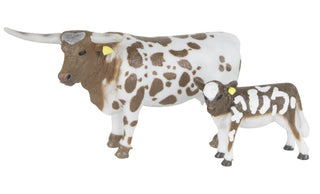 Big Country Longhorn Cow Calf Pair