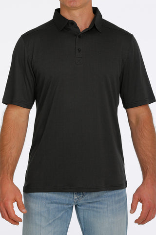 Cinch Arenaflex Men's Polo Shirt Black : Large
