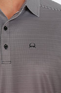 Cinch Arenaflex Polo Black Gradient Stripe XLg