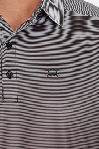Cinch Arenaflex Polo Black Gradient Stripe XLg
