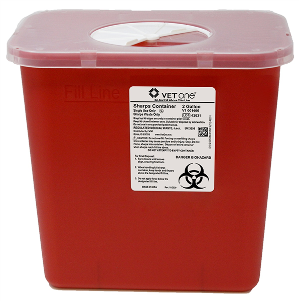 Sharps Container 2 gallon Rotary Lid Heritage Animal Health