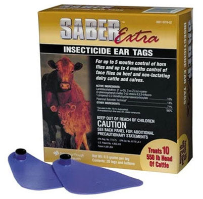 Saber Extra Insecticide Tags : 20ct