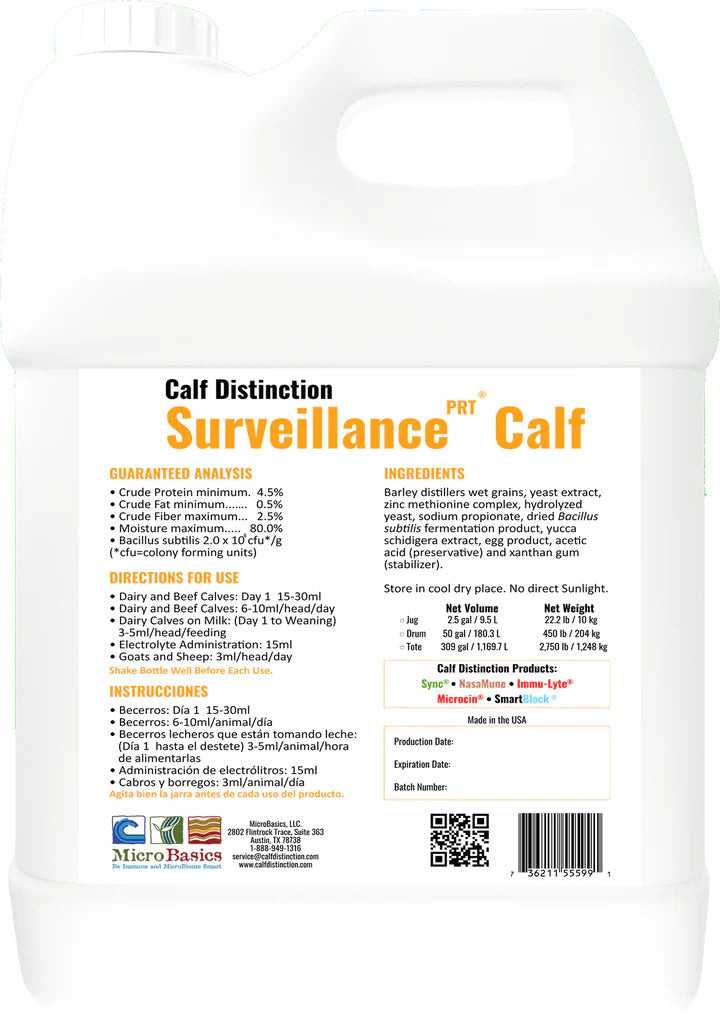 Calf Distinction Surveillance Calf Supplement 2.5 Gal Heritage Animal Health