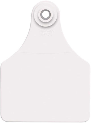 Allflex Global Blank Large Calf ID Ear Tags: Pack of 25 White