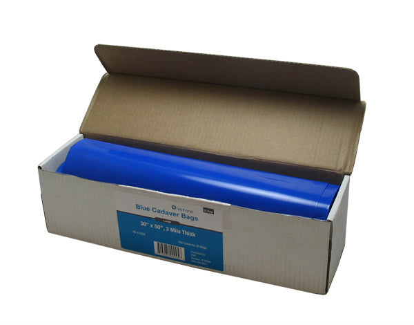 Vetone Cadaver Bags Blue Individual 30" x 50" : 25ct