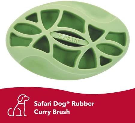 Safari Rubber Curry Dog Brush
