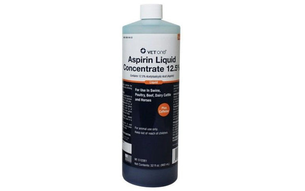 Aspirin Liquid Concentrate with Caffeine 12.5%: 32oz
