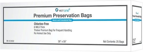 Vetone Premium 6ml Black Cadaver Bags 39" x 59" : 25ct