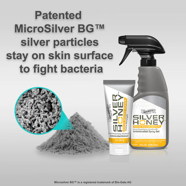Absorbine Silver Honey Rapid Wound Repair Spray Gel : 8oz